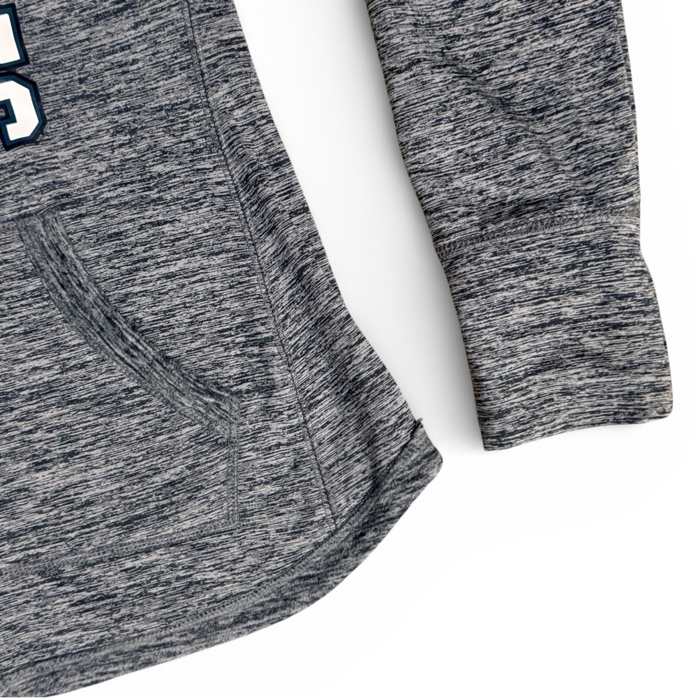 Philadelphia Eagles Full Zip Hoodie NFL Team Apparel Heather Gray - Picture 4 of 5